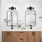 Designers Fountain Haven 16 in. 2-Light Matte Black Vanity Light with Clear Rippled Glass Shades for Bathrooms D309M-2B-MB - alternate 5